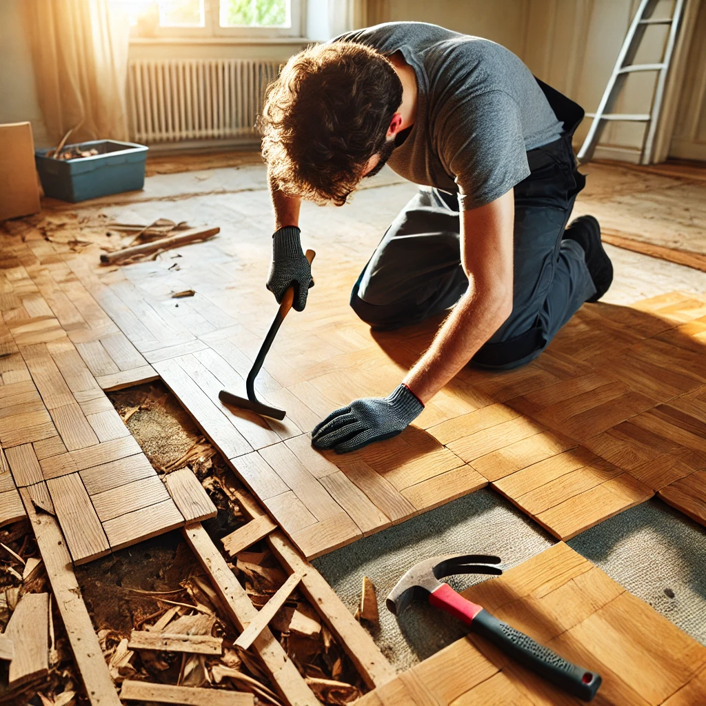 Parketvloer verwijderen
